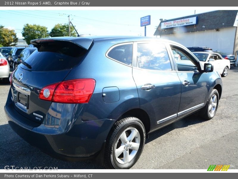 Graphite Blue / Gray 2012 Nissan Rogue S AWD