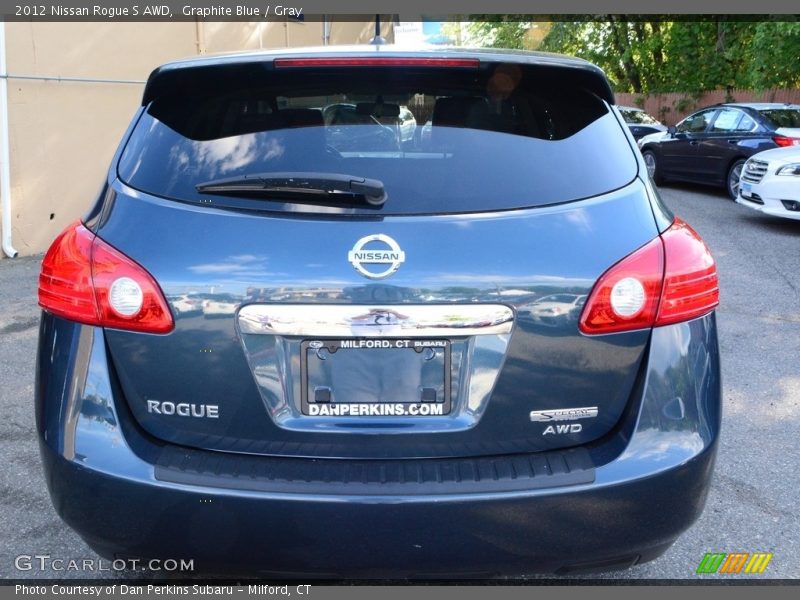Graphite Blue / Gray 2012 Nissan Rogue S AWD