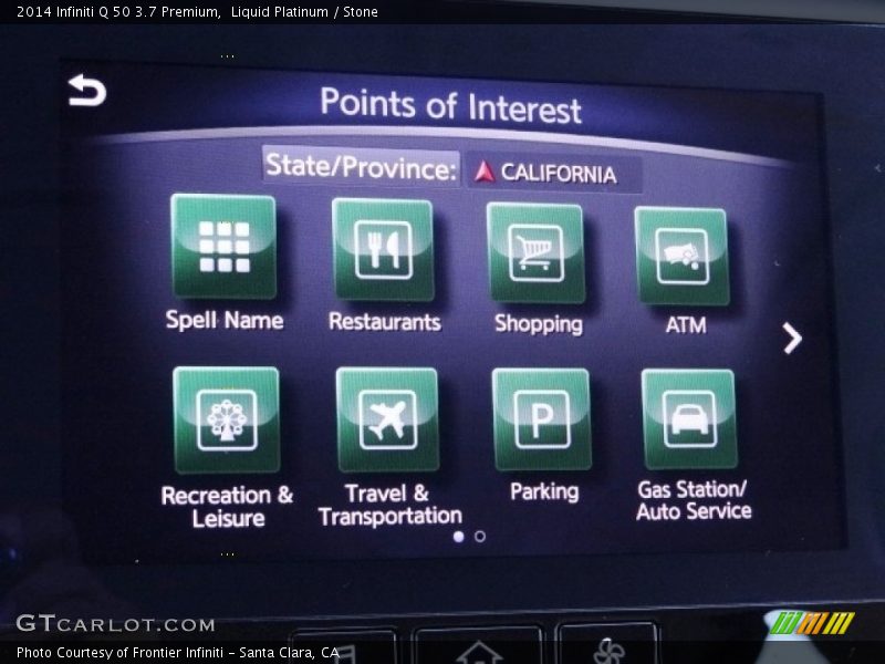 Liquid Platinum / Stone 2014 Infiniti Q 50 3.7 Premium