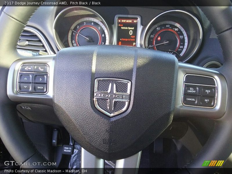 Pitch Black / Black 2017 Dodge Journey Crossroad AWD