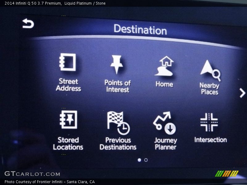 Liquid Platinum / Stone 2014 Infiniti Q 50 3.7 Premium