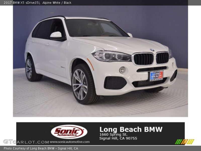 Alpine White / Black 2017 BMW X5 sDrive35i