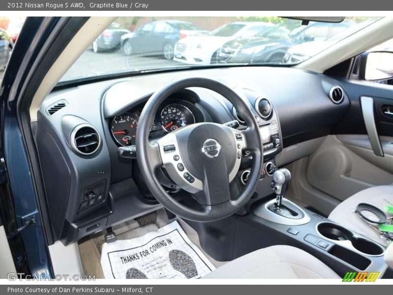 Graphite Blue / Gray 2012 Nissan Rogue S AWD