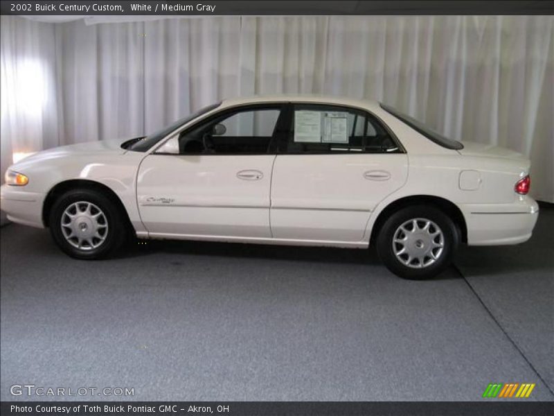White / Medium Gray 2002 Buick Century Custom
