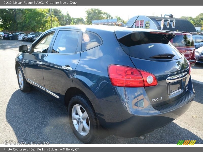 Graphite Blue / Gray 2012 Nissan Rogue S AWD