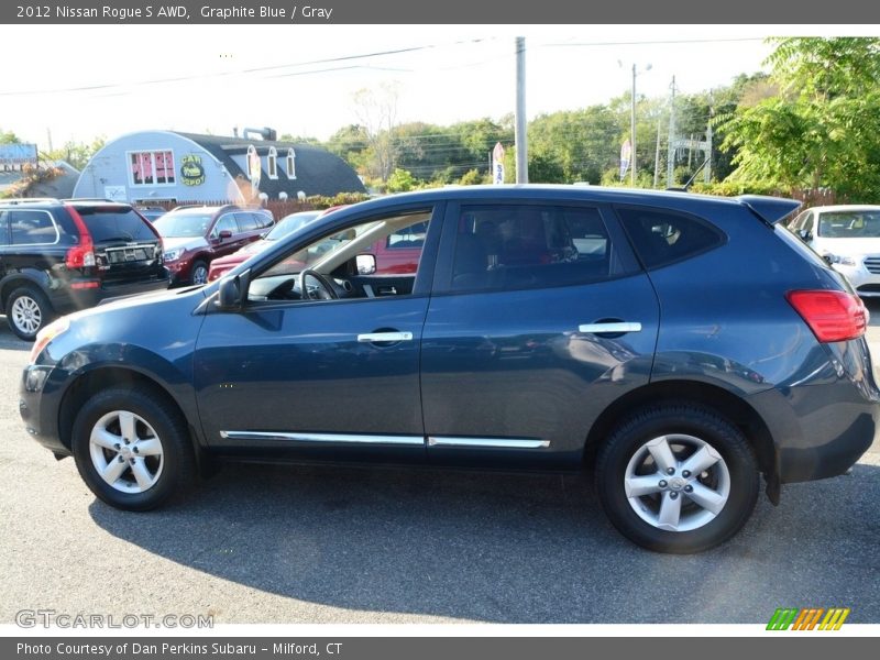 Graphite Blue / Gray 2012 Nissan Rogue S AWD