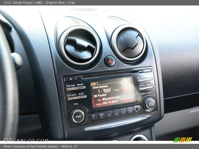 Graphite Blue / Gray 2012 Nissan Rogue S AWD