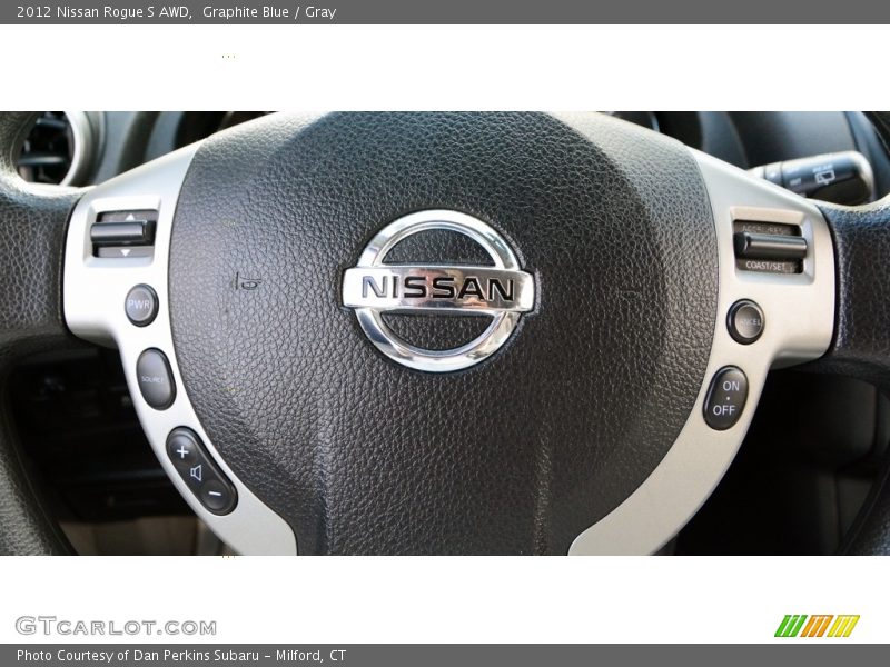 Graphite Blue / Gray 2012 Nissan Rogue S AWD
