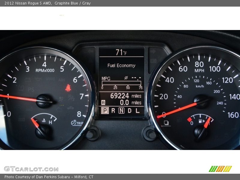 Graphite Blue / Gray 2012 Nissan Rogue S AWD