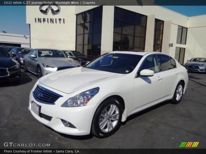 Moonlight White / Graphite 2013 Infiniti G 37 Journey Sedan