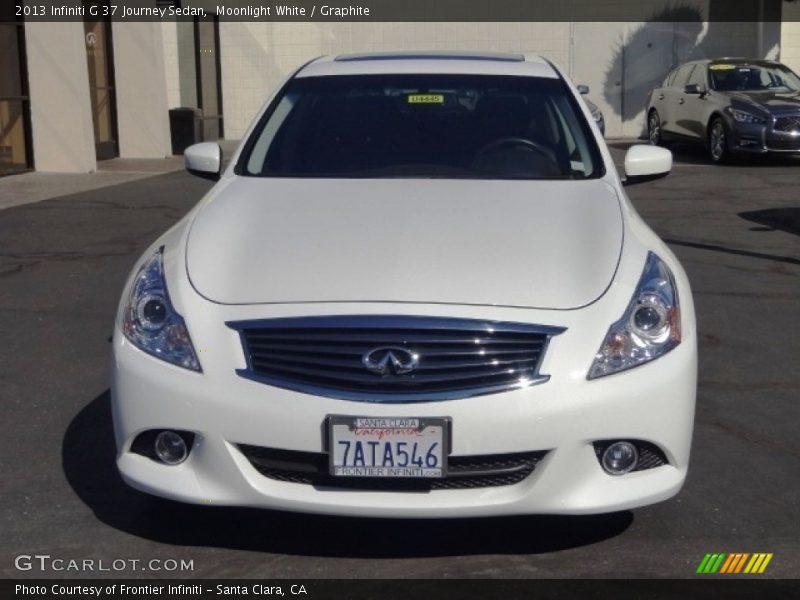 Moonlight White / Graphite 2013 Infiniti G 37 Journey Sedan