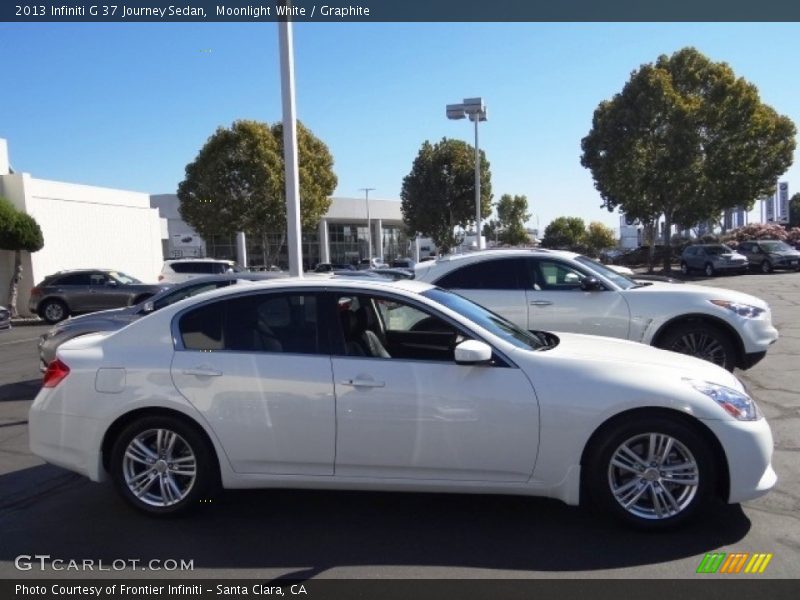 Moonlight White / Graphite 2013 Infiniti G 37 Journey Sedan