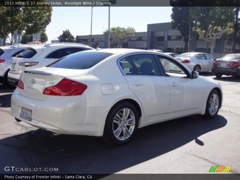Moonlight White / Graphite 2013 Infiniti G 37 Journey Sedan
