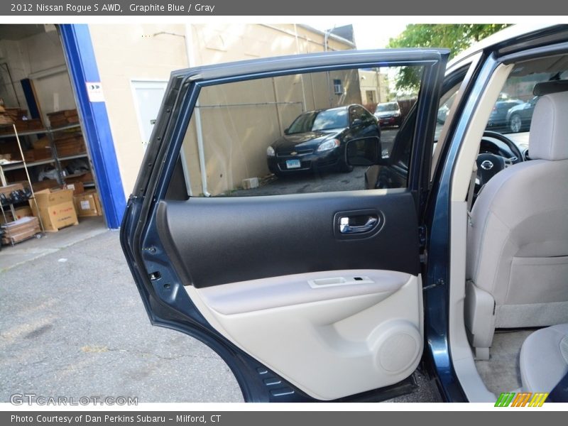 Graphite Blue / Gray 2012 Nissan Rogue S AWD