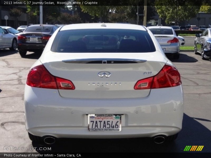 Moonlight White / Graphite 2013 Infiniti G 37 Journey Sedan