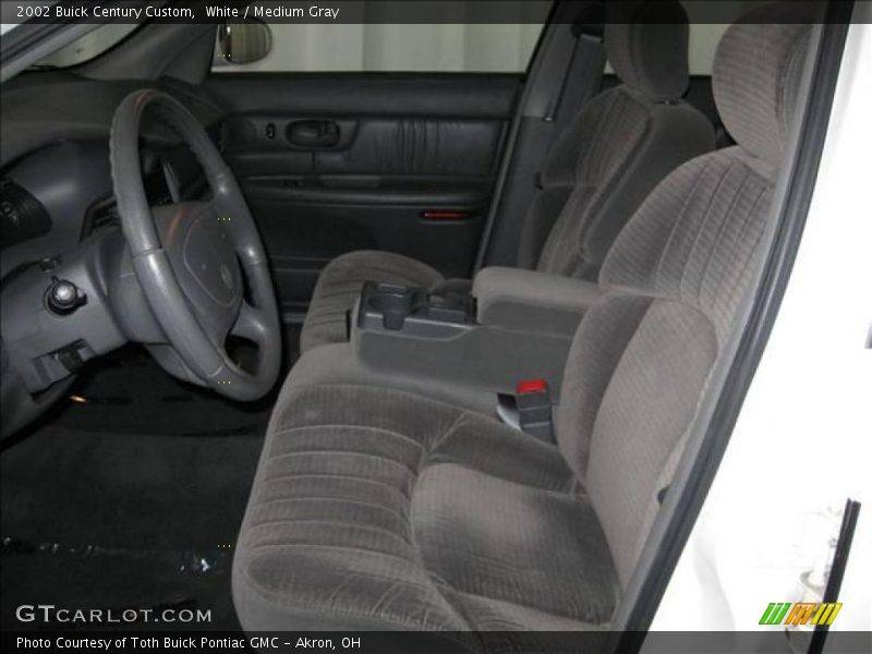 White / Medium Gray 2002 Buick Century Custom