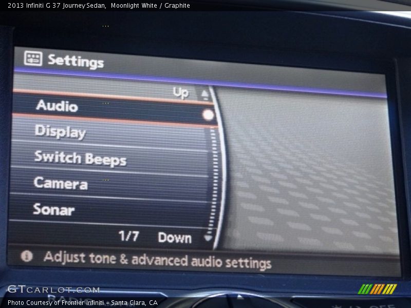 Moonlight White / Graphite 2013 Infiniti G 37 Journey Sedan