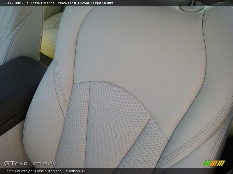 White Frost Tricoat / Light Neutral 2017 Buick LaCrosse Essence
