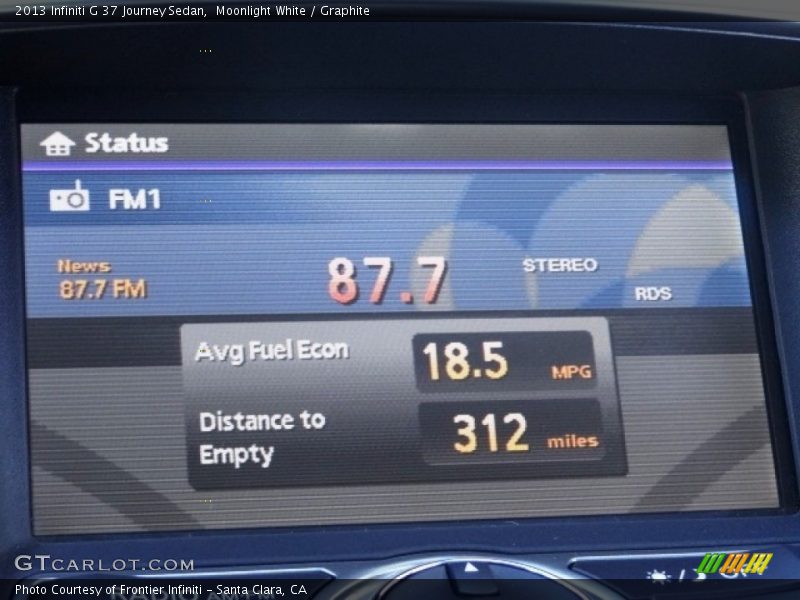 Moonlight White / Graphite 2013 Infiniti G 37 Journey Sedan