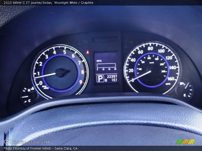 Moonlight White / Graphite 2013 Infiniti G 37 Journey Sedan