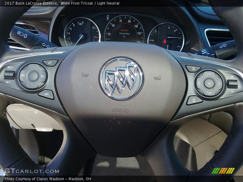 White Frost Tricoat / Light Neutral 2017 Buick LaCrosse Essence