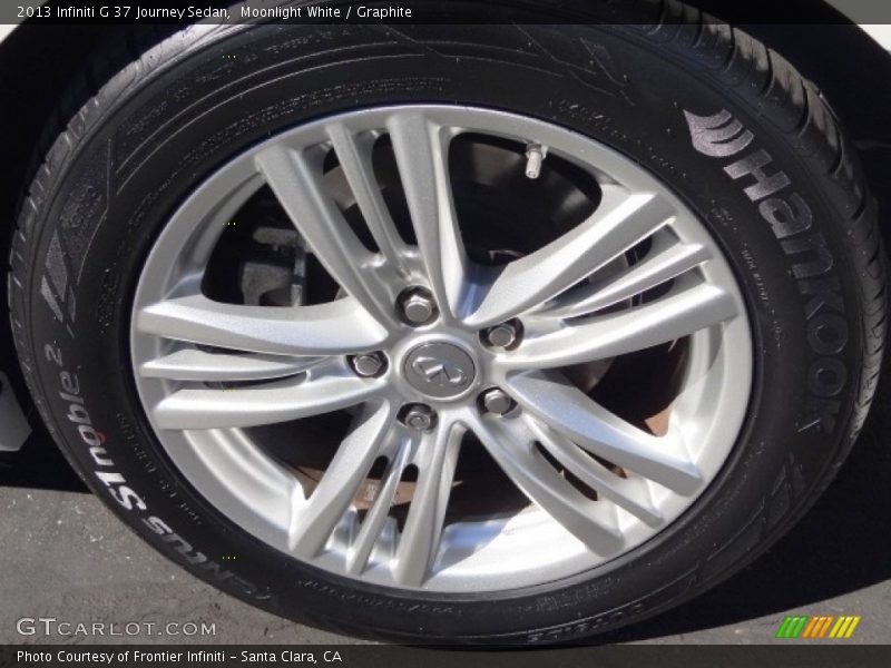 Moonlight White / Graphite 2013 Infiniti G 37 Journey Sedan