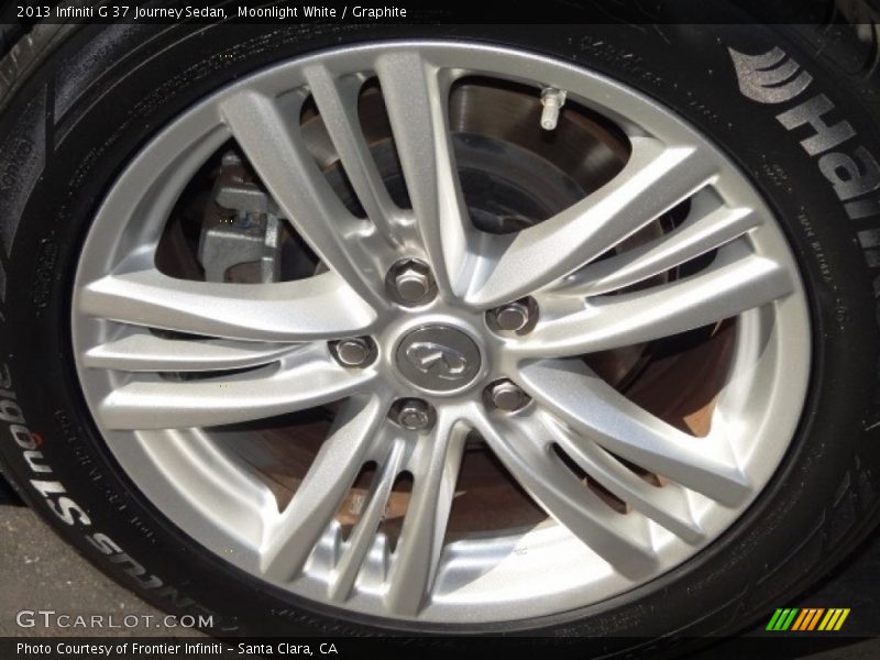 Moonlight White / Graphite 2013 Infiniti G 37 Journey Sedan