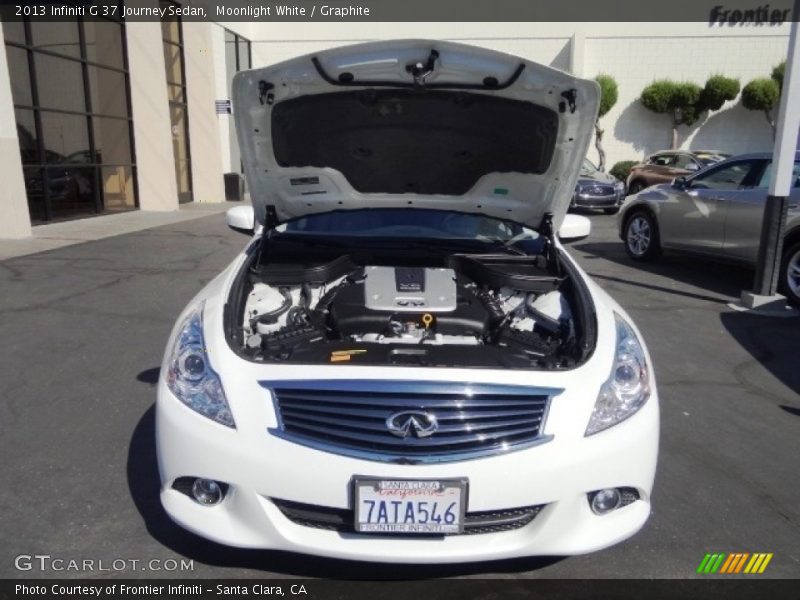 Moonlight White / Graphite 2013 Infiniti G 37 Journey Sedan