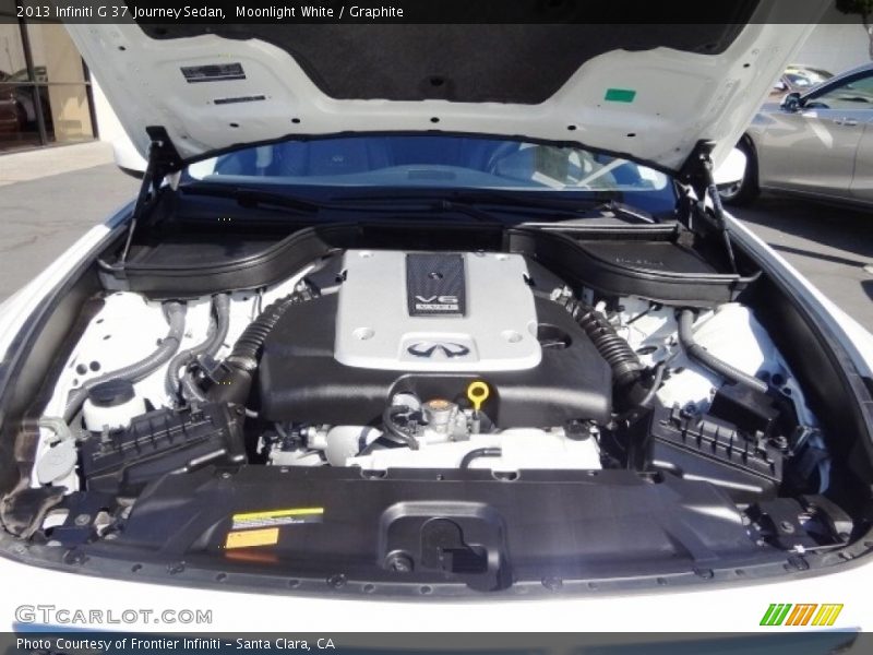 Moonlight White / Graphite 2013 Infiniti G 37 Journey Sedan