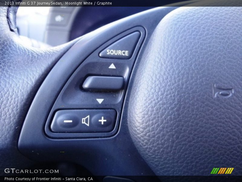 Moonlight White / Graphite 2013 Infiniti G 37 Journey Sedan