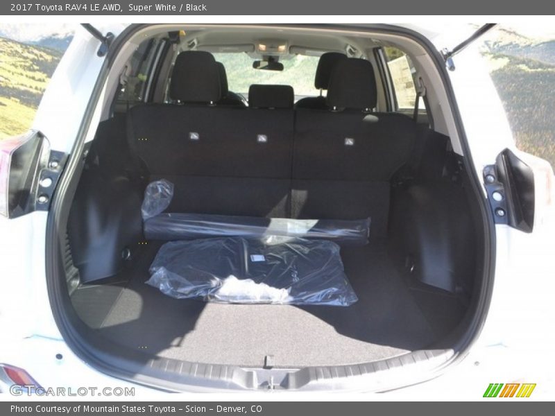 Super White / Black 2017 Toyota RAV4 LE AWD