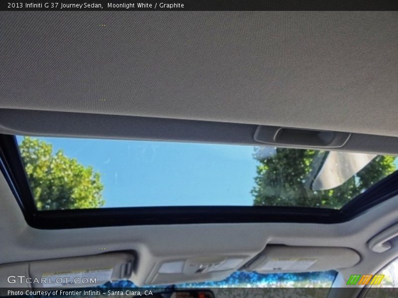 Moonlight White / Graphite 2013 Infiniti G 37 Journey Sedan