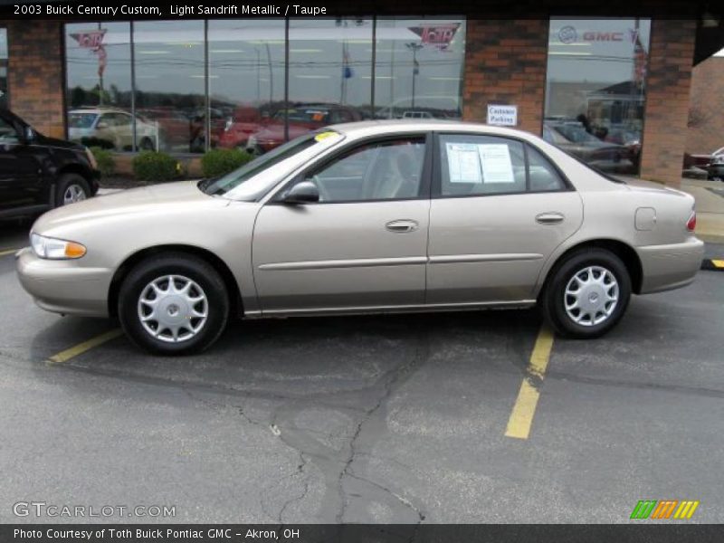 Light Sandrift Metallic / Taupe 2003 Buick Century Custom