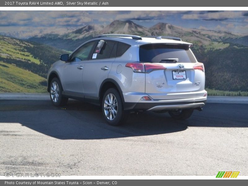 Silver Sky Metallic / Ash 2017 Toyota RAV4 Limited AWD