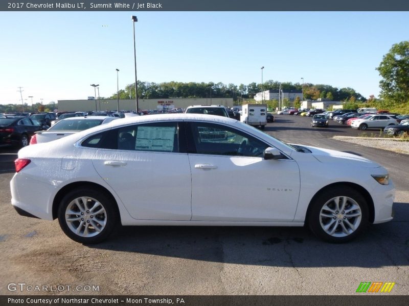 Summit White / Jet Black 2017 Chevrolet Malibu LT