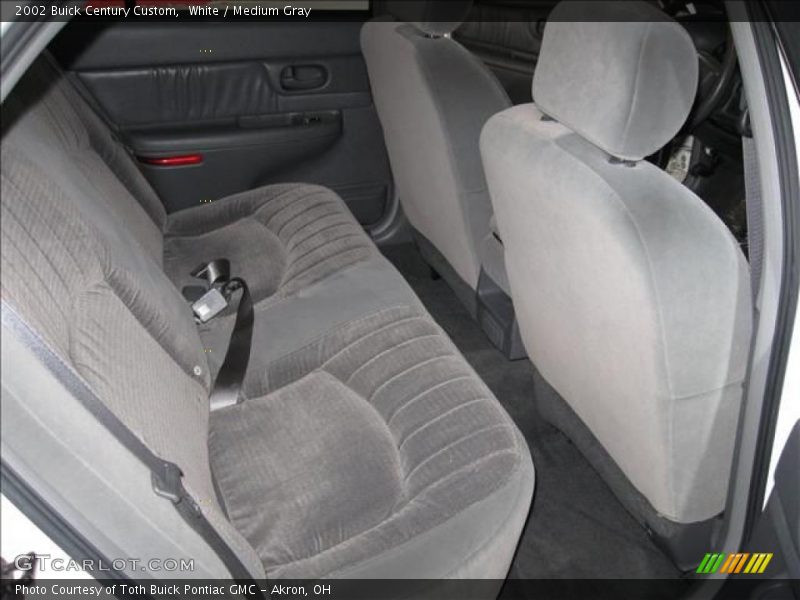 White / Medium Gray 2002 Buick Century Custom