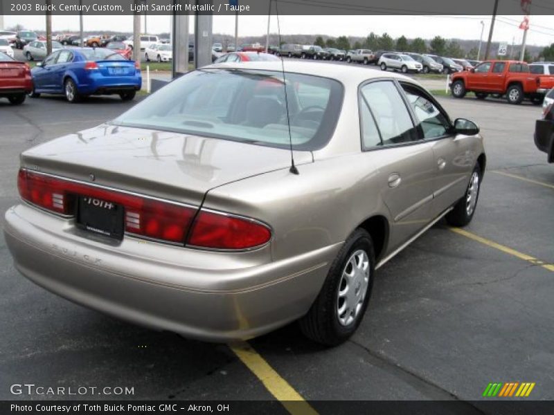 Light Sandrift Metallic / Taupe 2003 Buick Century Custom