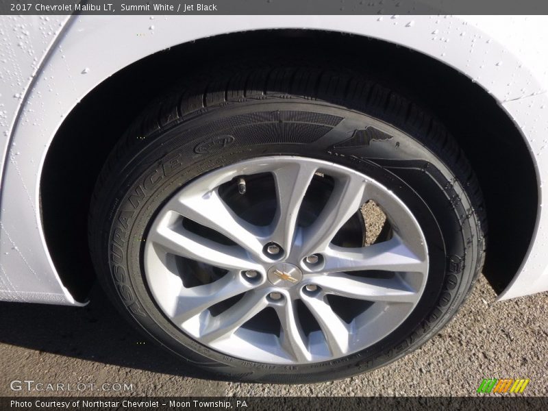 Summit White / Jet Black 2017 Chevrolet Malibu LT