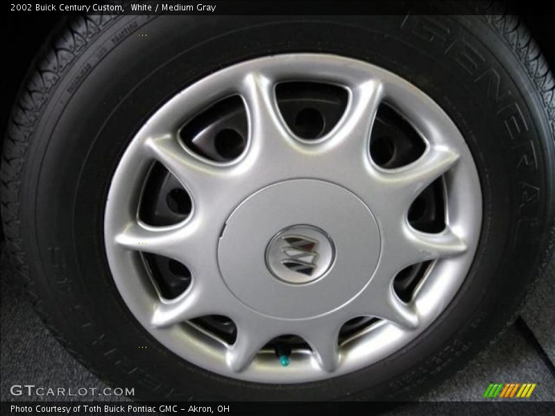 White / Medium Gray 2002 Buick Century Custom