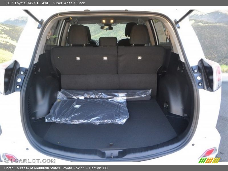 Super White / Black 2017 Toyota RAV4 LE AWD