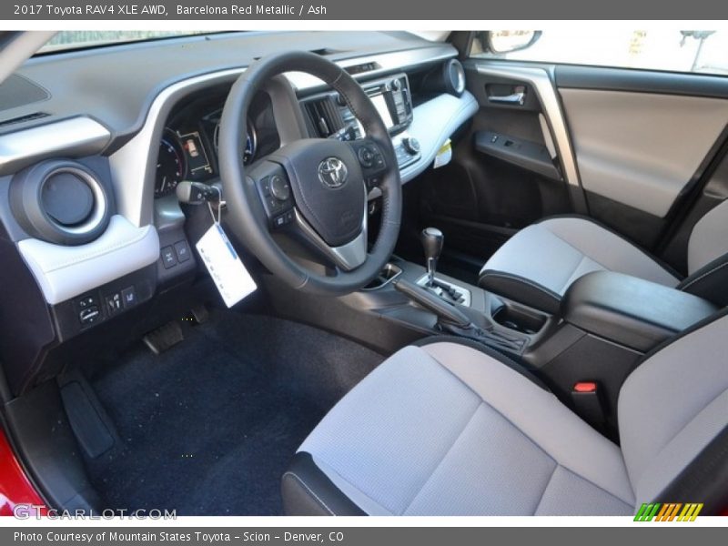  2017 RAV4 XLE AWD Ash Interior