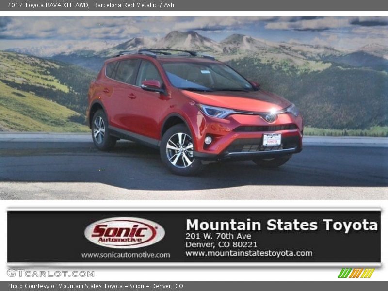 Barcelona Red Metallic / Ash 2017 Toyota RAV4 XLE AWD