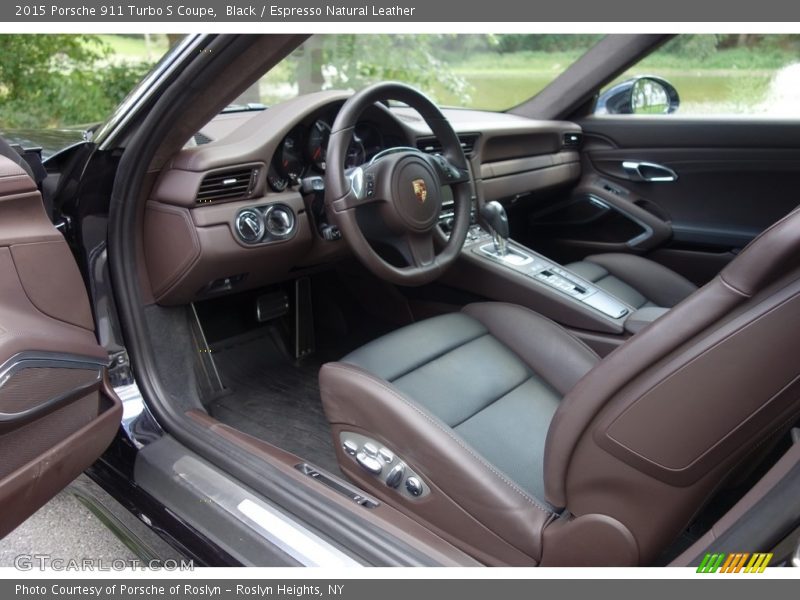  2015 911 Turbo S Coupe Espresso Natural Leather Interior