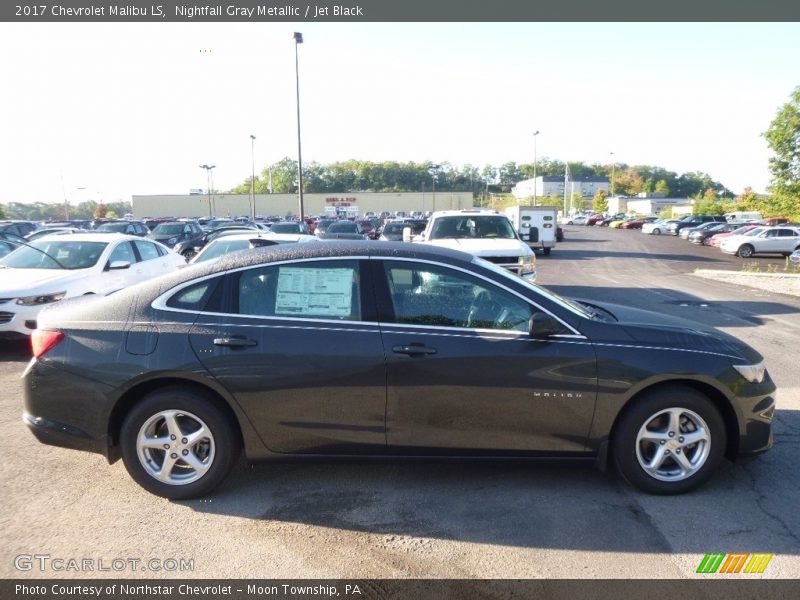 Nightfall Gray Metallic / Jet Black 2017 Chevrolet Malibu LS
