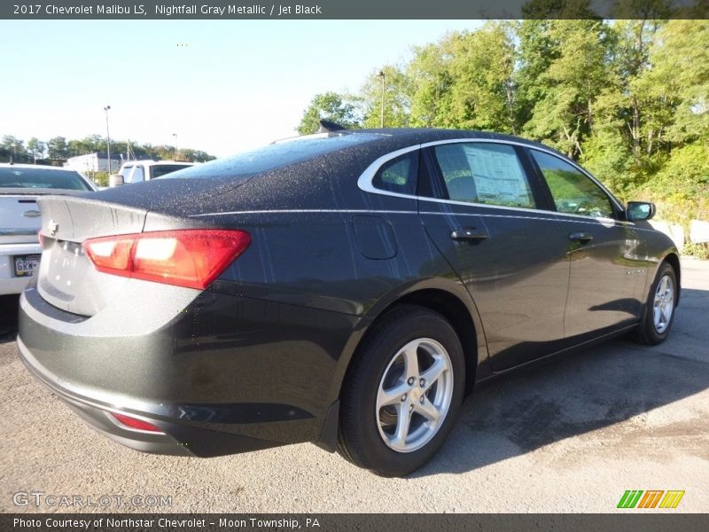 Nightfall Gray Metallic / Jet Black 2017 Chevrolet Malibu LS