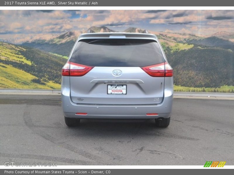 Silver Sky Metallic / Ash 2017 Toyota Sienna XLE AWD