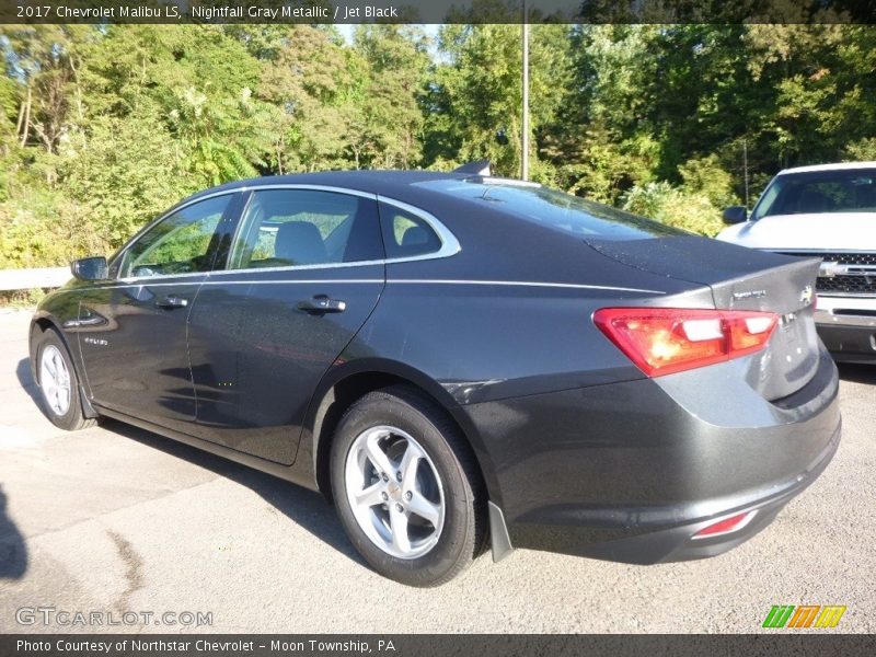Nightfall Gray Metallic / Jet Black 2017 Chevrolet Malibu LS