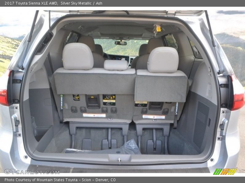 Silver Sky Metallic / Ash 2017 Toyota Sienna XLE AWD
