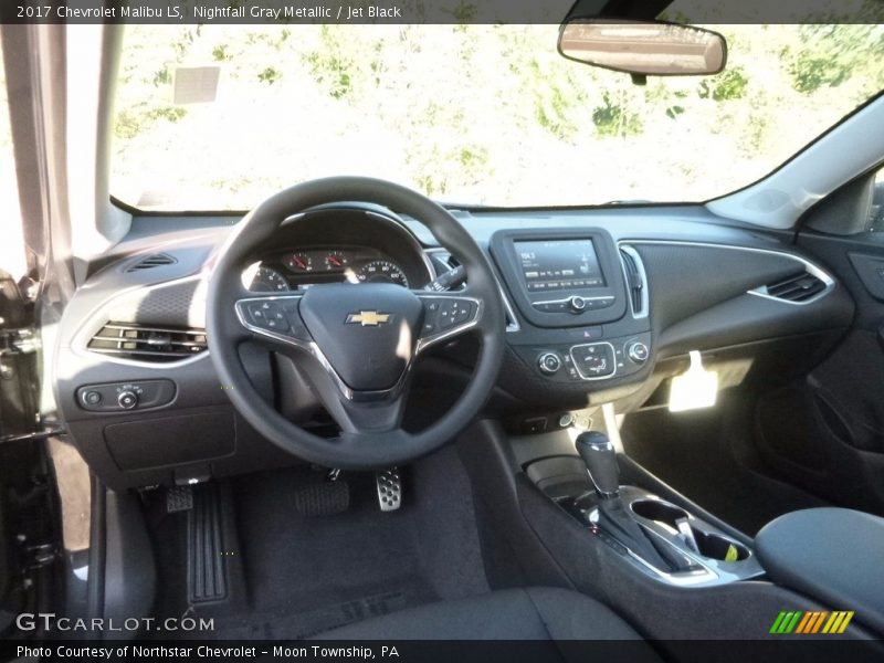 Nightfall Gray Metallic / Jet Black 2017 Chevrolet Malibu LS
