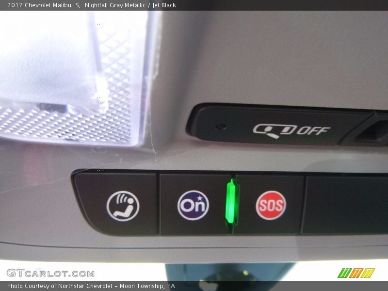 Nightfall Gray Metallic / Jet Black 2017 Chevrolet Malibu LS